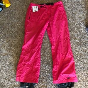 Roxy Pink ladies snowboarding pants Large
